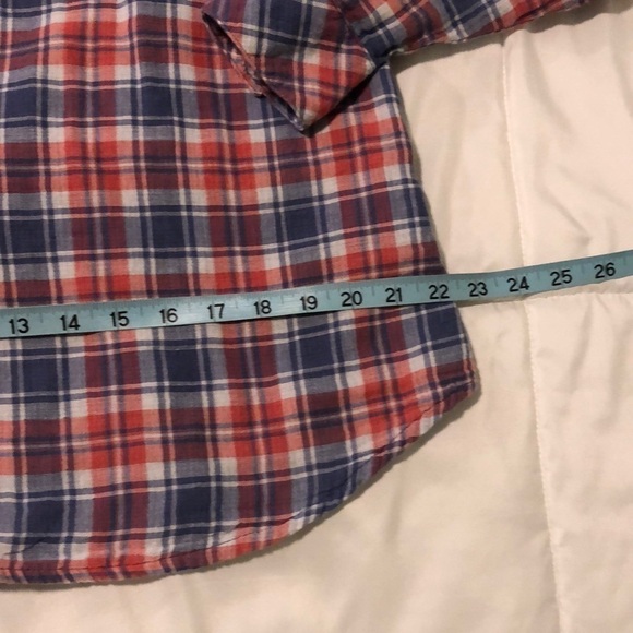Riders Lee Plaid red, white and blue long sleeve T - Picture 5 of 6